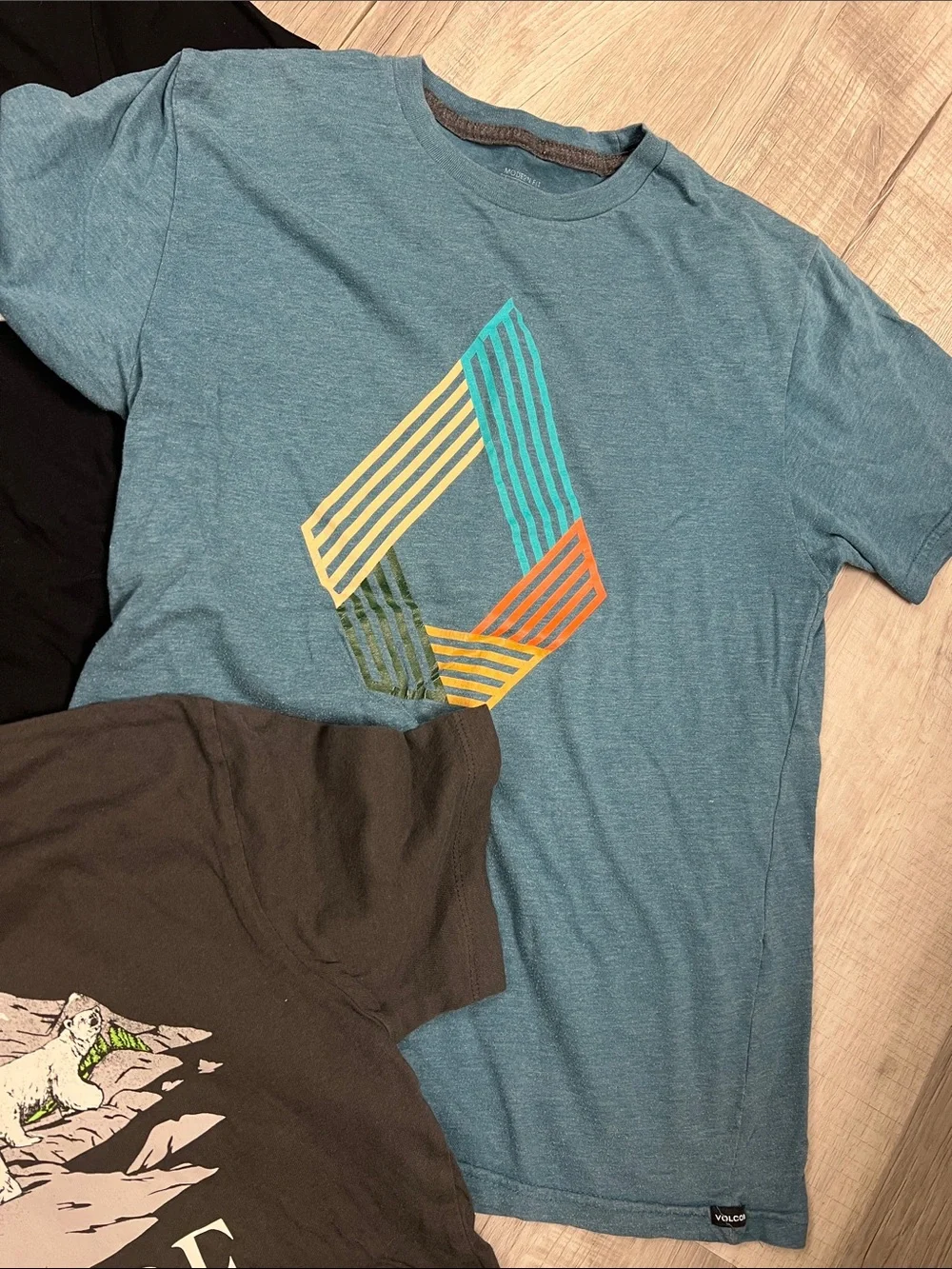 Lot of 5 Graphic Kids T-Shirt - Black sz 14/Large